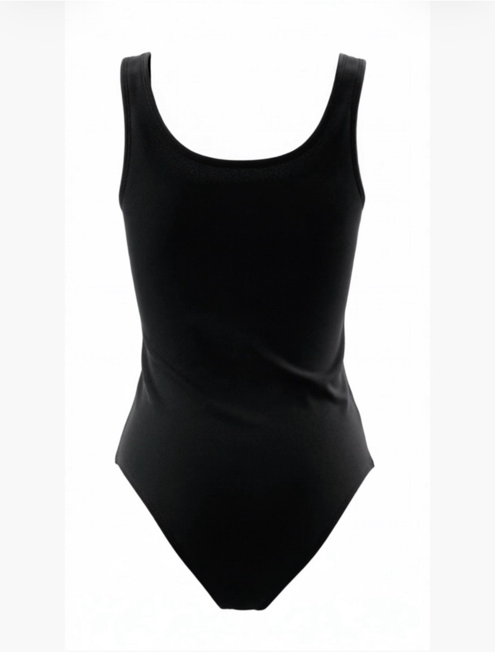 Classic Black Scoop Neck One-Piece
